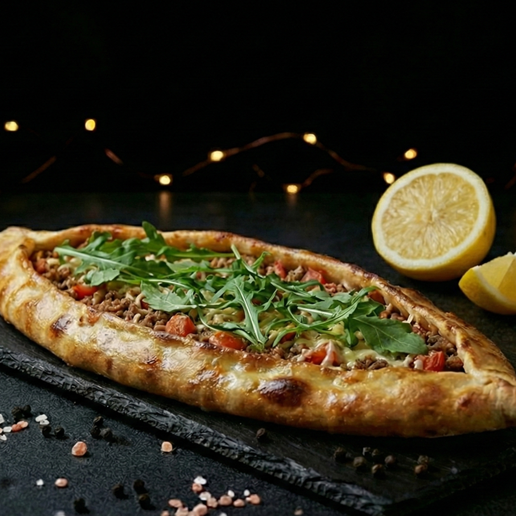 Q-bab Pide mit Hackfleisch